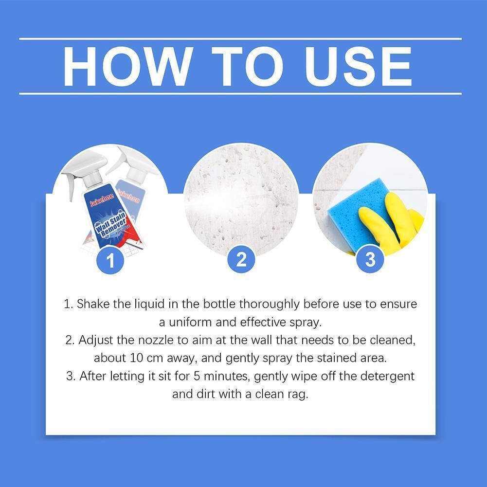 3.4oz Mold Mildew Remover for Bathroom Tiles & Grout Removes Stains, Water Marks
