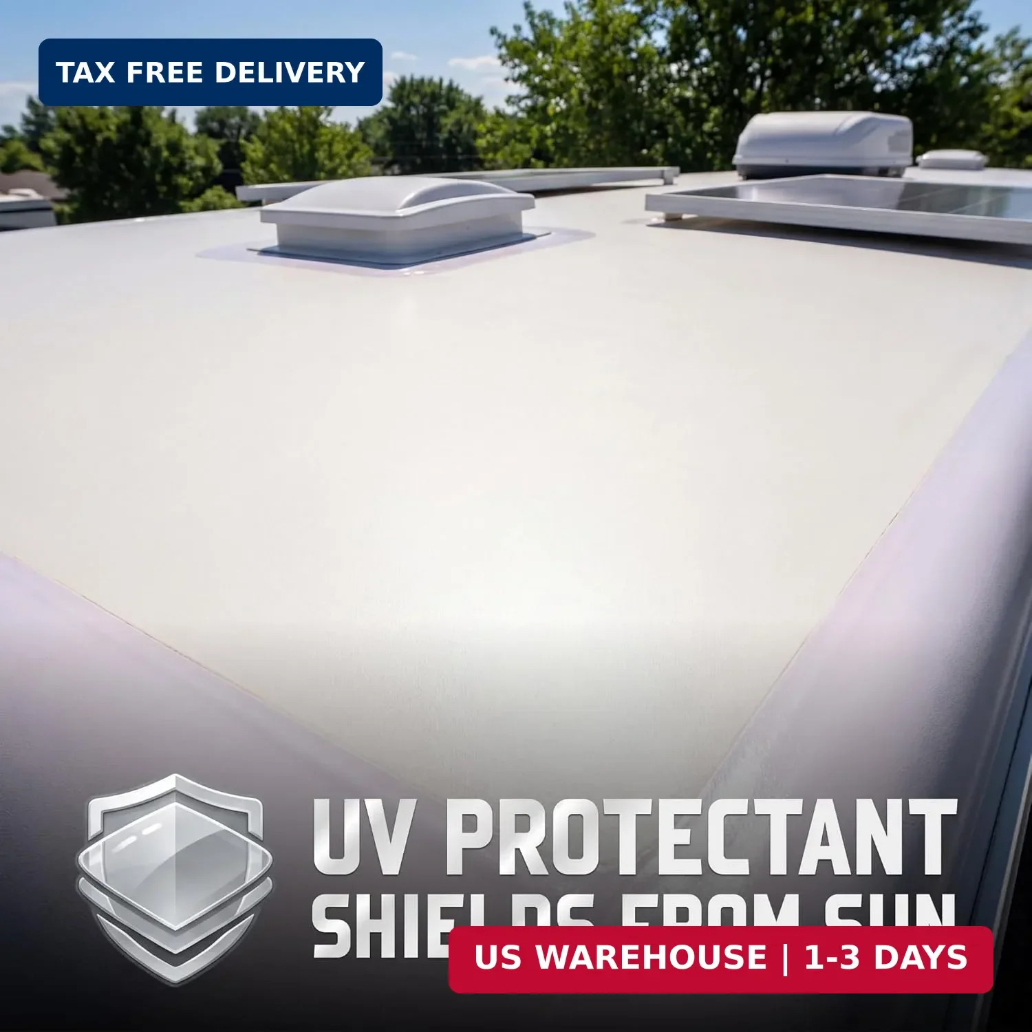Roof Cleaner RV Roof Cleaner with UV Protection, Removes Dirt & Grime, Safe for