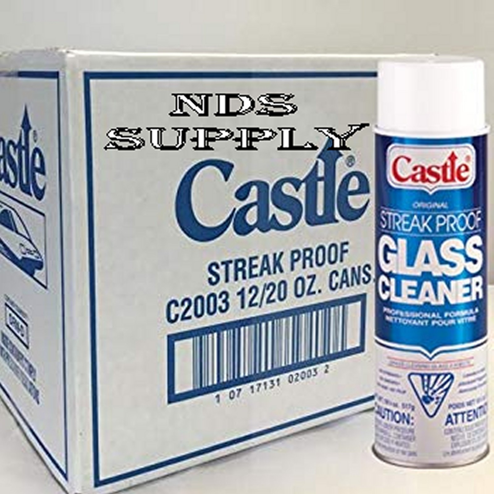 Castle C2003 Streak Proof Glass Cleaner, NEW 12-Pack (Case) by NDS Supply