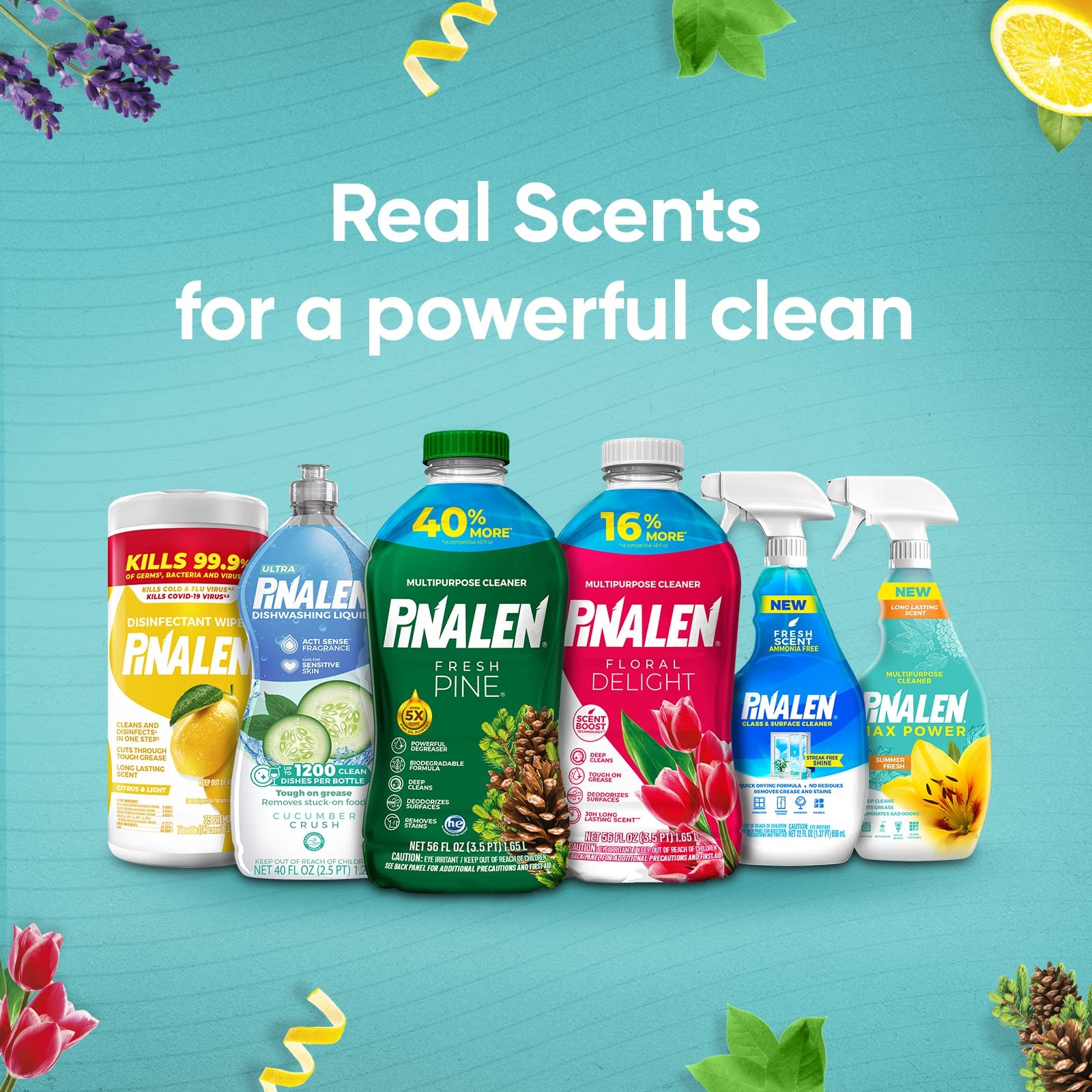 2 PACK of Pinalen Original Fresh Pine Multi Purpose Cleaner – 28 fl oz ea