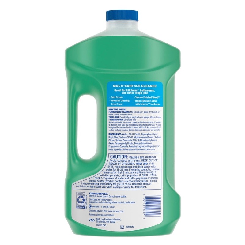 2X Concentrated Multi Surface Cleaner All Purpose Fresh Meadows Rain Scent 64oz