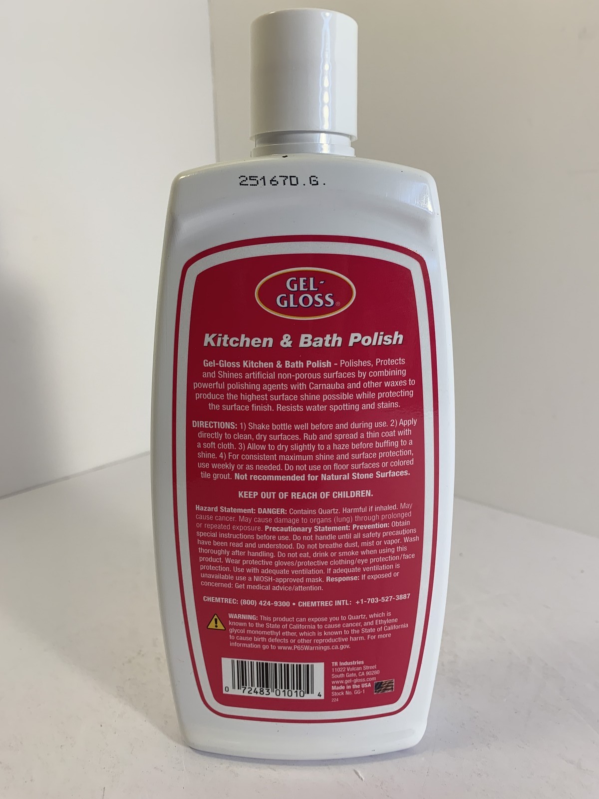 GEL-GLOSS Kitchen & Bath Polish 16 fl oz – Polishes, Protects, Shines