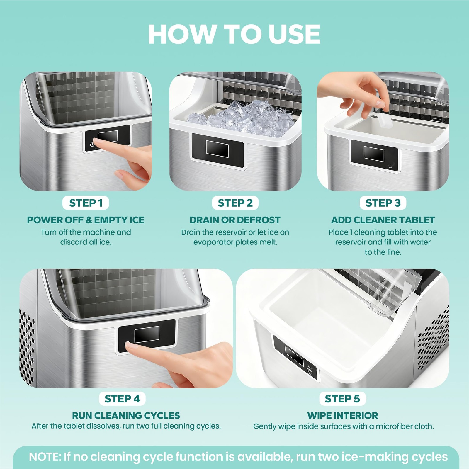 Ice Machine Cleaner Maker Descaler, 36 Pack Nugget Ice Maker Cleaner Tablets …