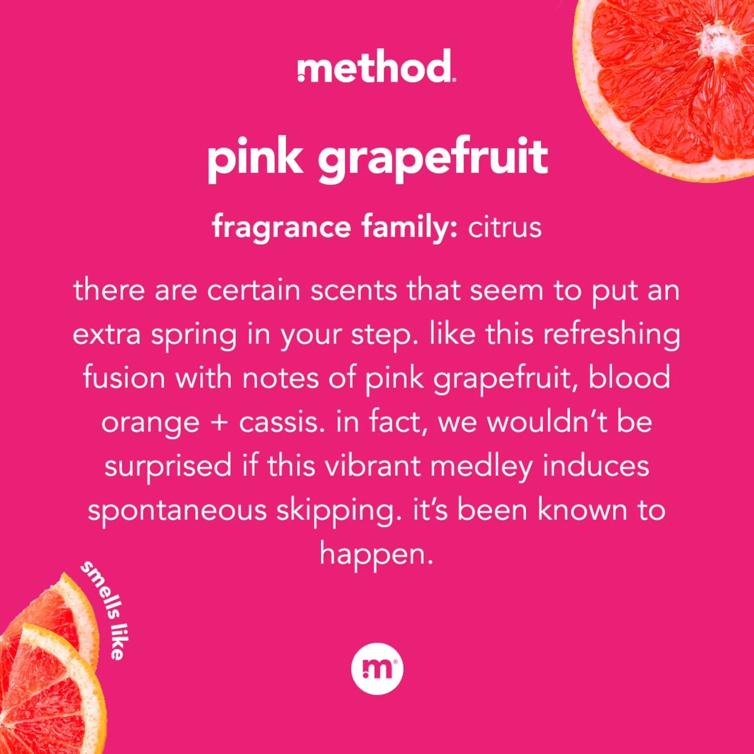 Method All-Purpose Cleaner Spray Pink Grapefruit 28oz Kitchen Bathroom Surface