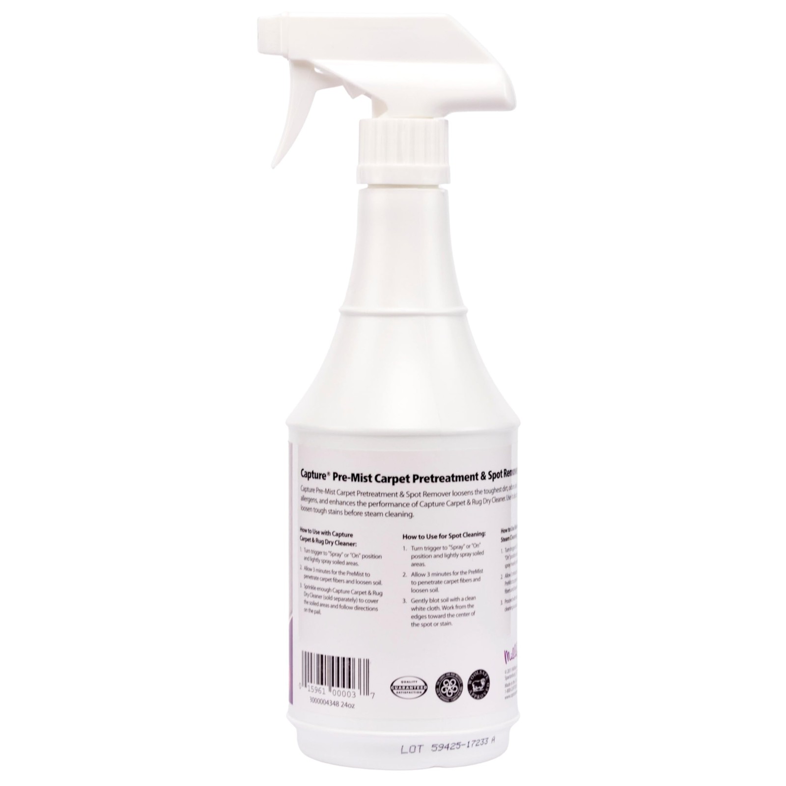 Carpet Pretreatment Spray 24 Oz 2-Pack for Stains and Odors Removal