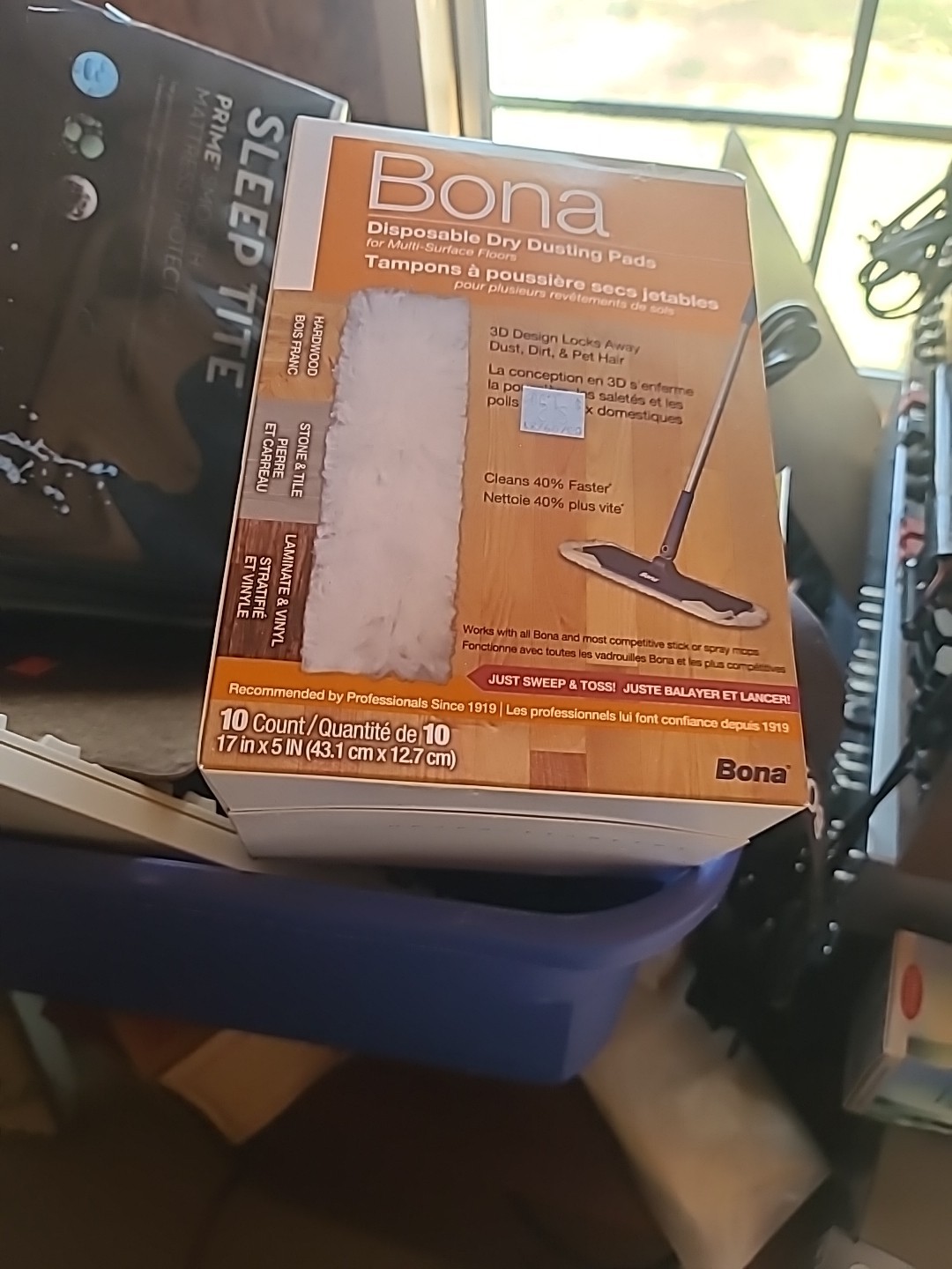 Bona 10 Pack Disposable Dry Dusting Pads MultiSurface Floors Hardwoods Refill