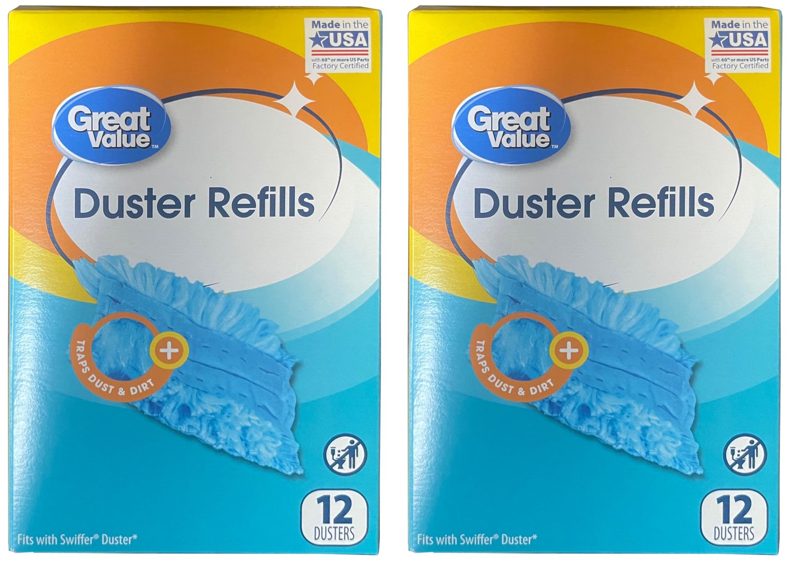 Great Value Duster Refills – 12 Count, 2 Pack, 24 Count Total – Dirt, Dust & …