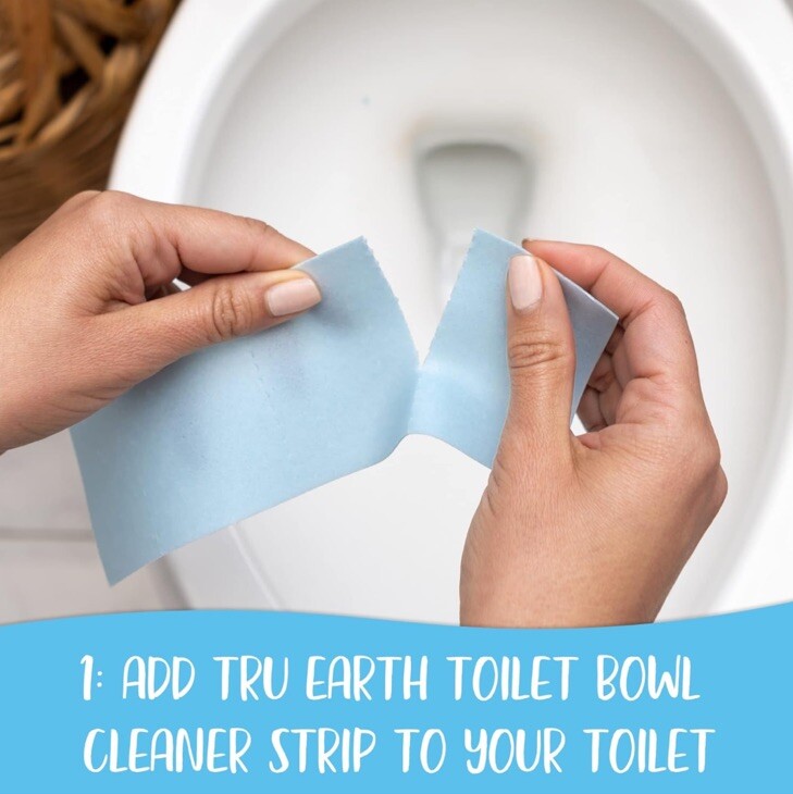 2 Packs TRU EARTH Eco-Strips Toilet Bowl Cleaner 12 Each, 24 Total Strips
