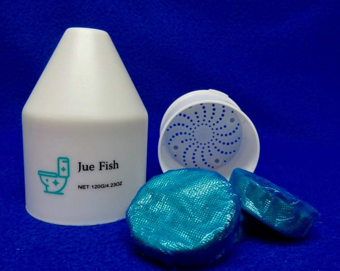 Jue Fish Toilet Cleaning Treatment Blocks – 120 g (4.23 oz) Each – 3 Pack