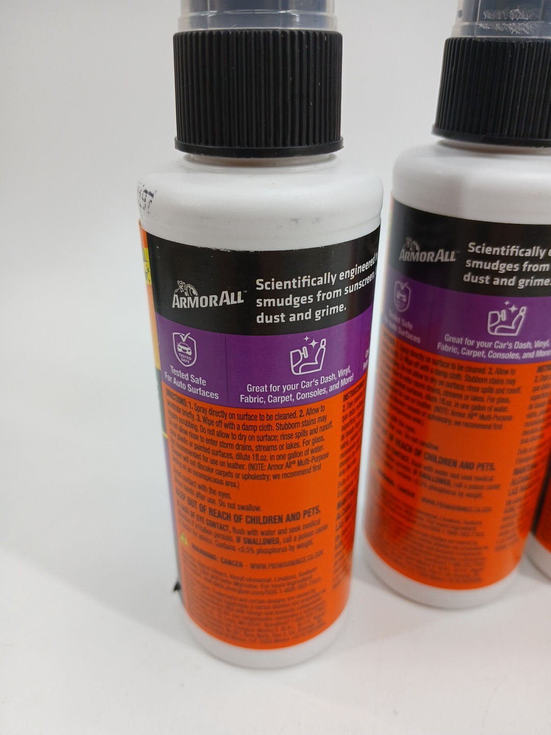(Lot Of 4) Armor All Multi-Purpose Cleaner Powerful Cleaner For Auto Surfaces