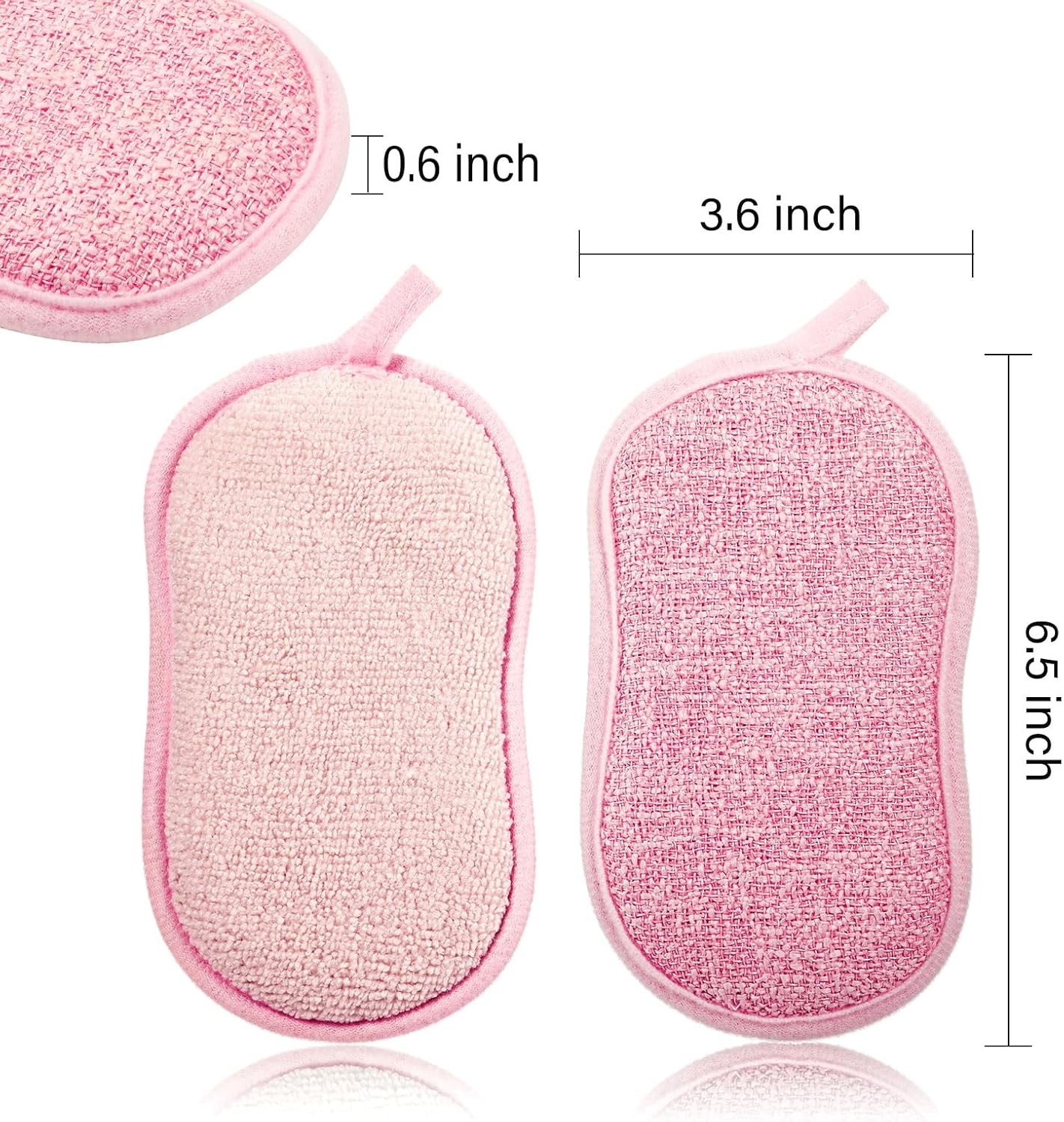 10 Pieces Multipose Kitchen Scrub Spons, Non-Scratch Microfiber