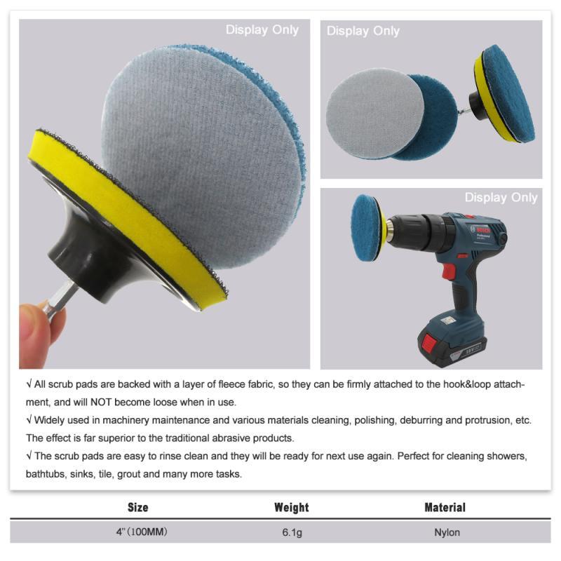 4 Inch 100mm Round Flocking Scouring Pad Cleaning Cloth Sanding Disc 240#-3000#