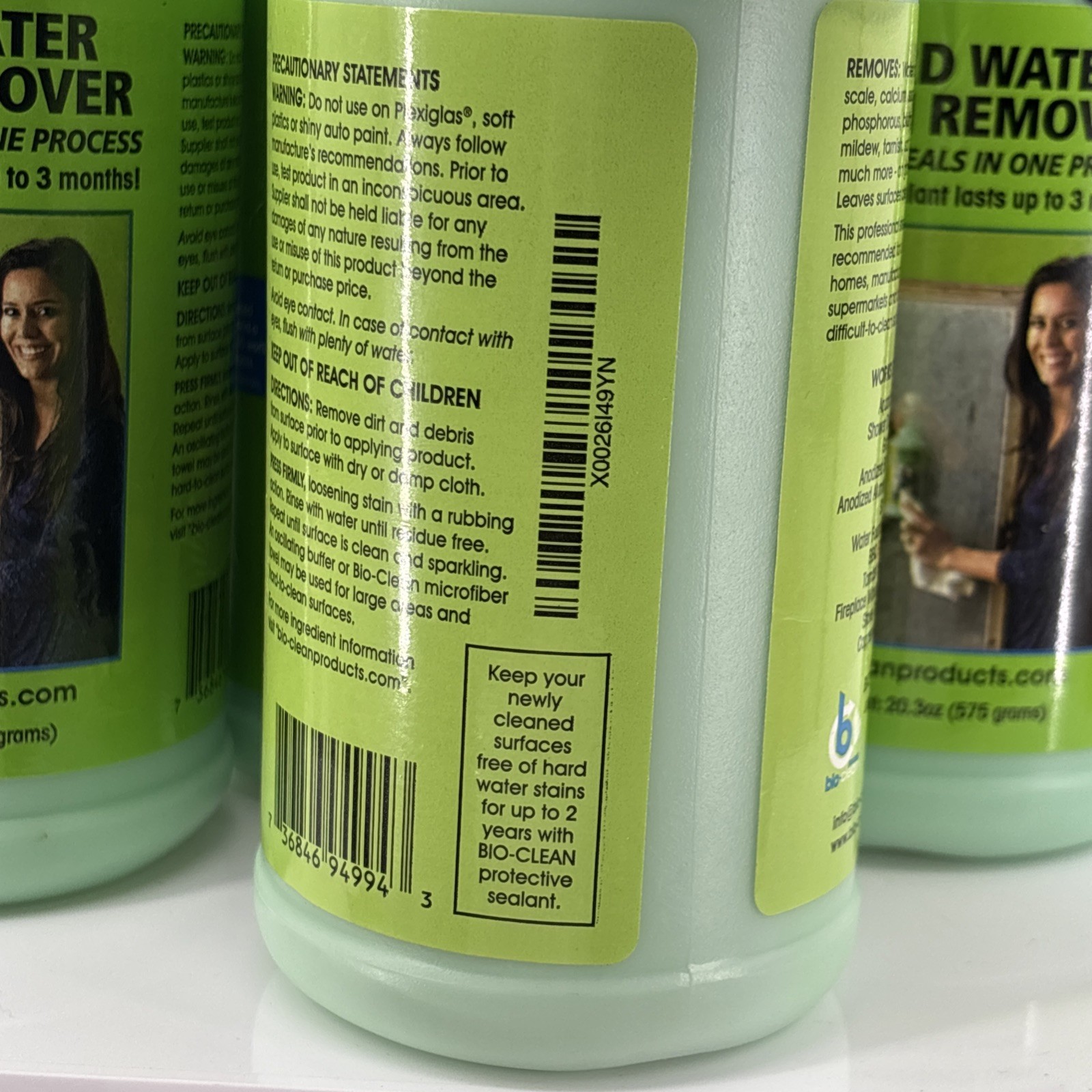 4 Bioclean Hard Water Stain Remover Cleans & Seals 20.3 oz Bottles (Lot Of 4)