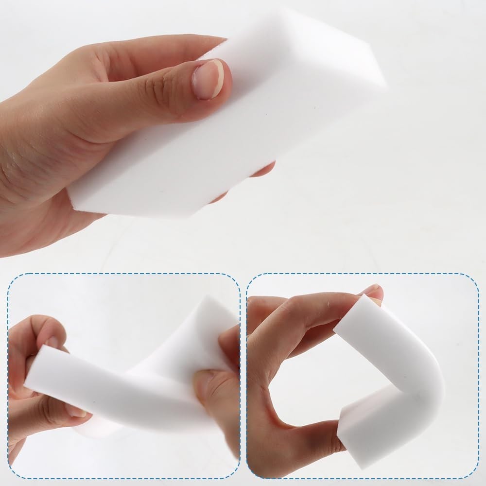 10 Pack Magic Cleaning Pads – Eraser Sponges 10 Count, White Melamine, 3.94 x…
