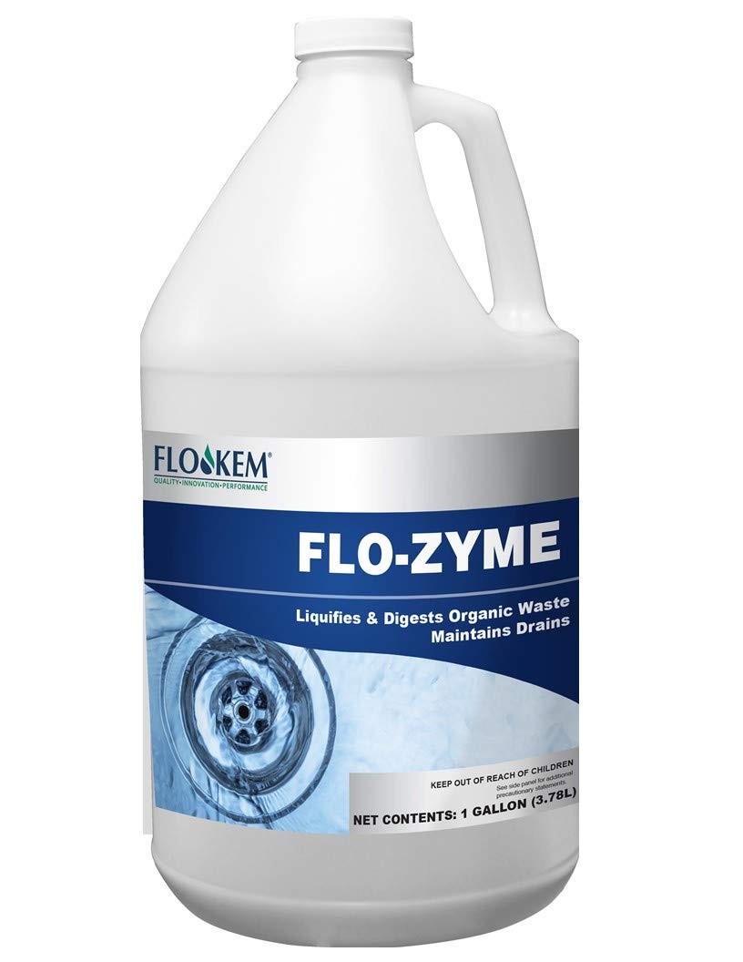 Flo-Kem 5195 Flo-Zyme Commercial Bio-Enzyme Drain 1 gallons, Milky White