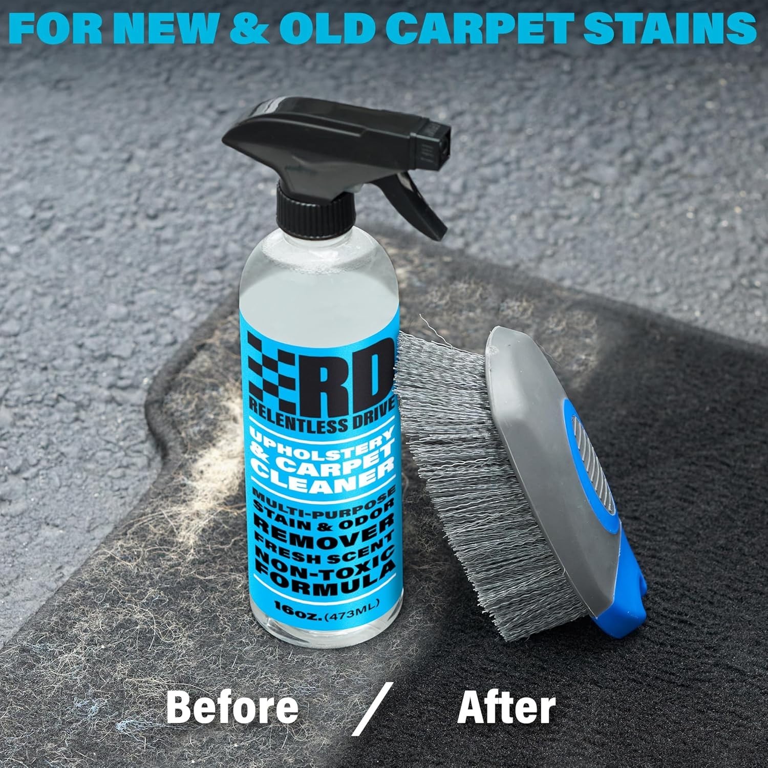 Car Upholstery & Carpet Cleaner – Professional Interior Seat Cleaner for Fabr…