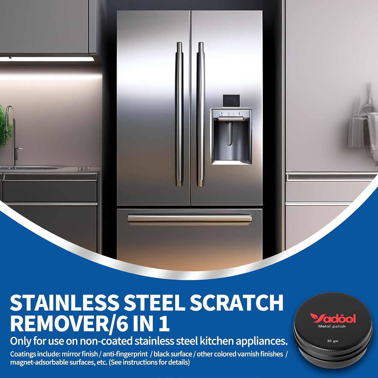 Stainless Steel Scratch Remover Kit Suitable for Sinks & Appliances Scratch