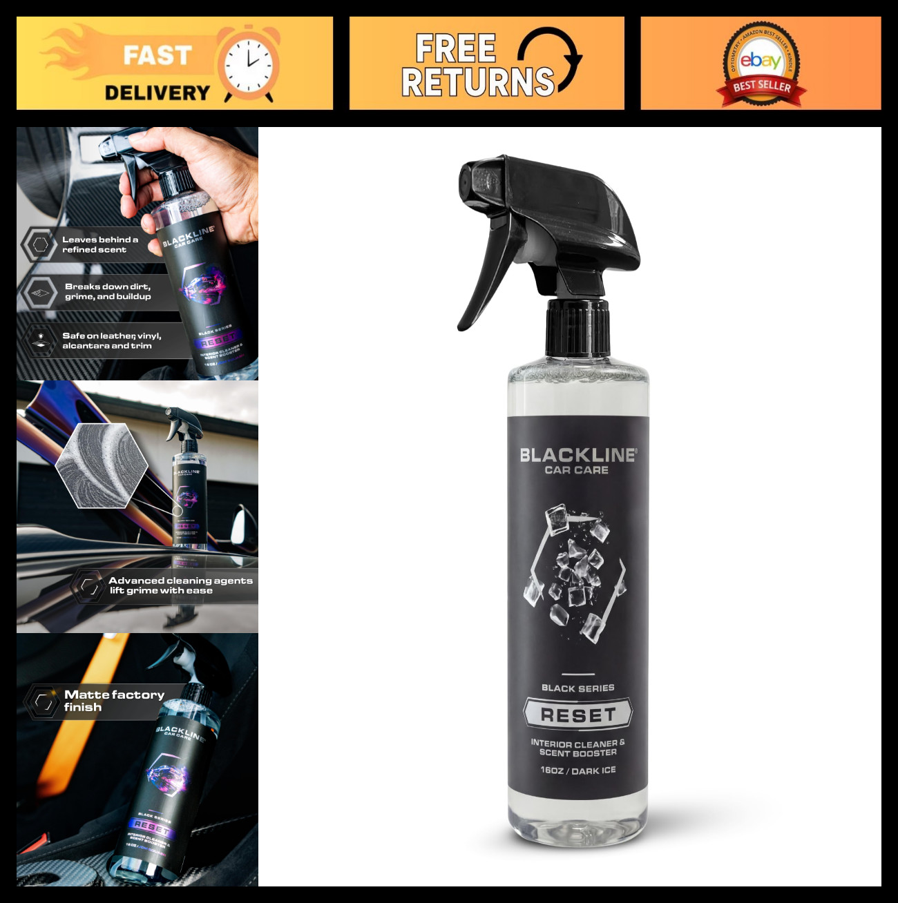 Luxury Scented Leather Car Cleaner – Deep Clean & Deodorize All Surfaces, pH-Neu