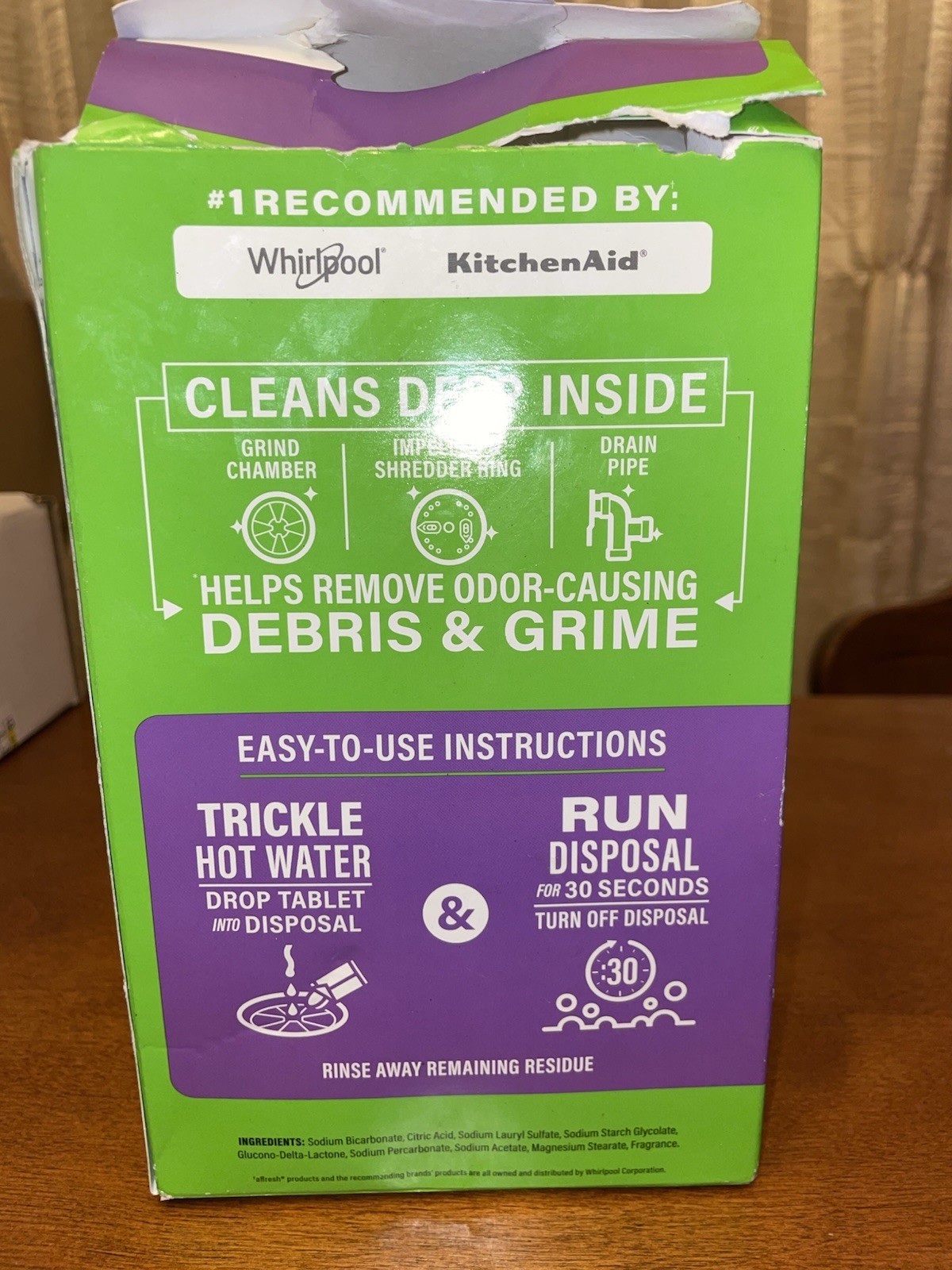 Box Of 12 Affresh Garbage Disposal Cleaner Tablets 12 Month Supply Removes Odor