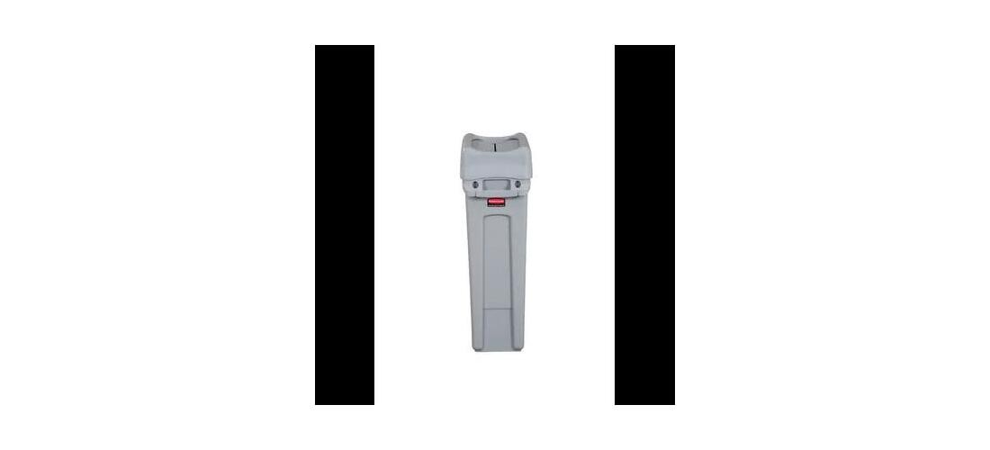 Slim Jim Swing Lid 20.47X11.34X5.08 IN Gray Rectangle Resin Slim