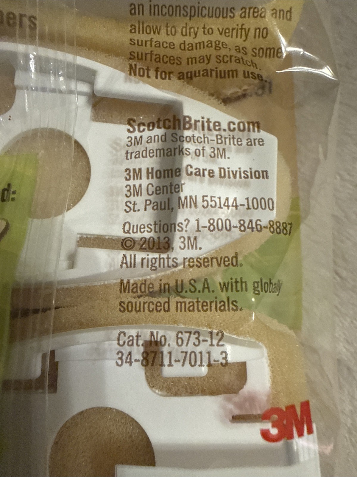 Scotch Brite Dishwand Refills Plant Fiber New 3x Pack Non-Scratch Greener Clean