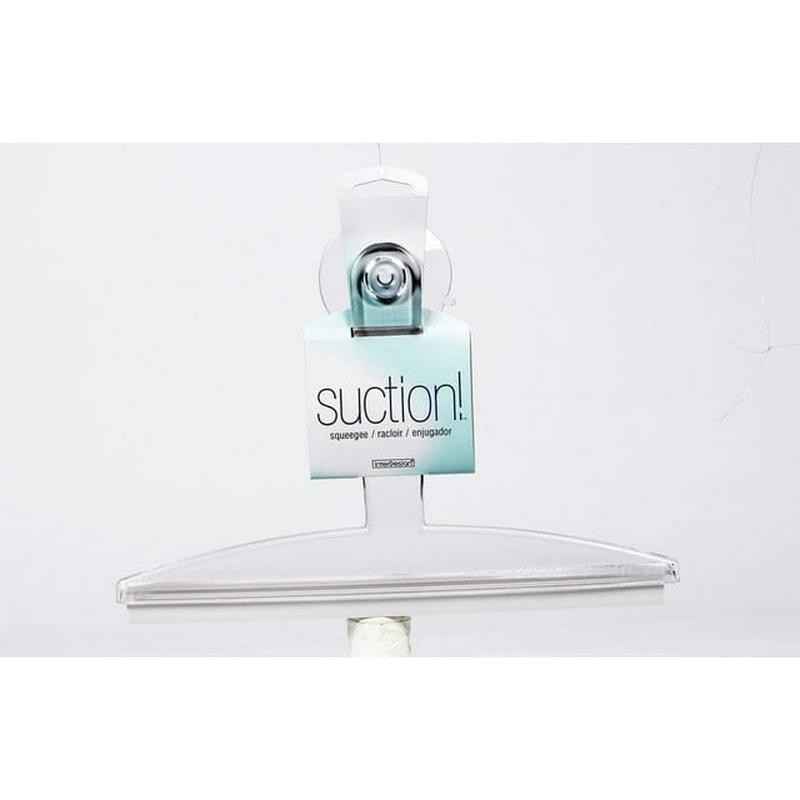 Plastic Suction Squeegee W/ Storage Hook for Tile Walls Fit Shower & Bathroom