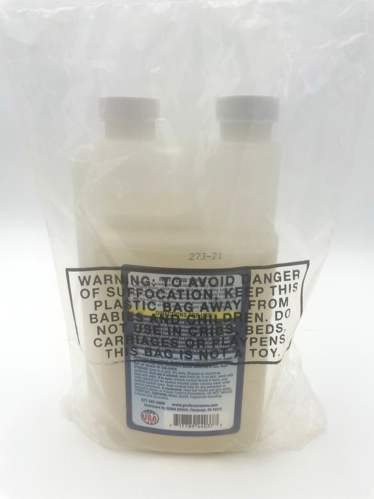 Professor Amos Fast Flow Super7 Concentrated Drain Solution w/Microbes