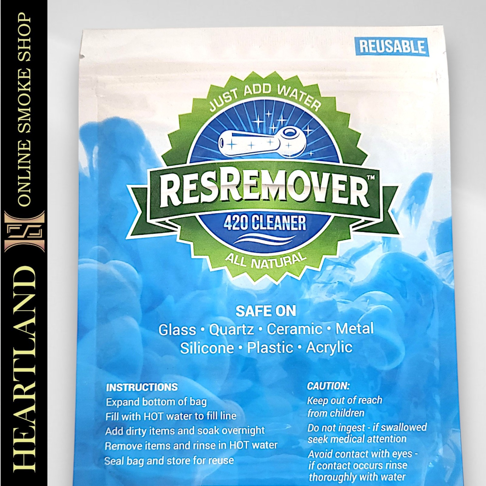 ResRemover SOAK N CLEAN Hand Spoon Bowl Bong Water Pipe Cleaner Cleaning | 8oz