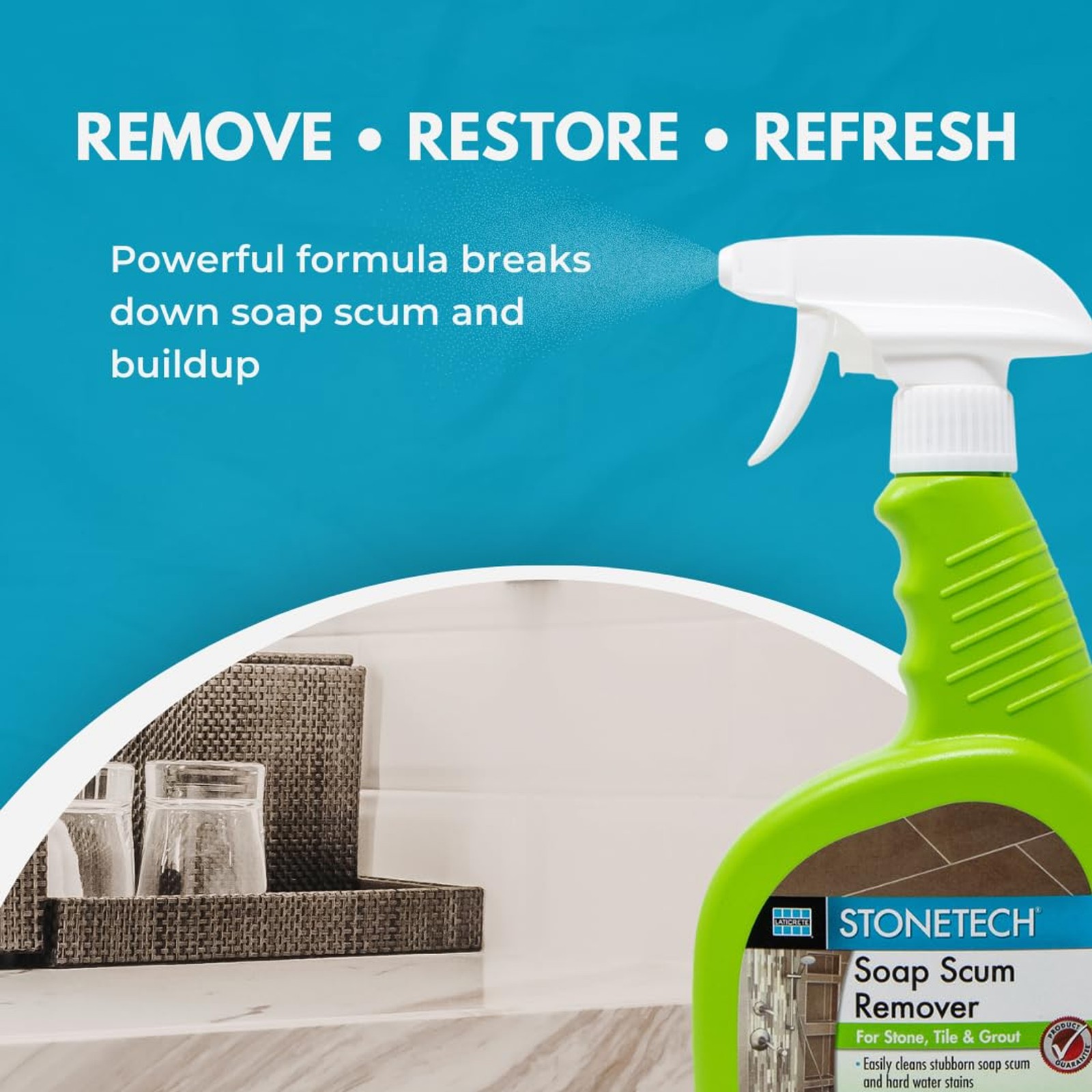 StoneTech Soap Scum Remover, 24OZ (709ML) Spray Bottle