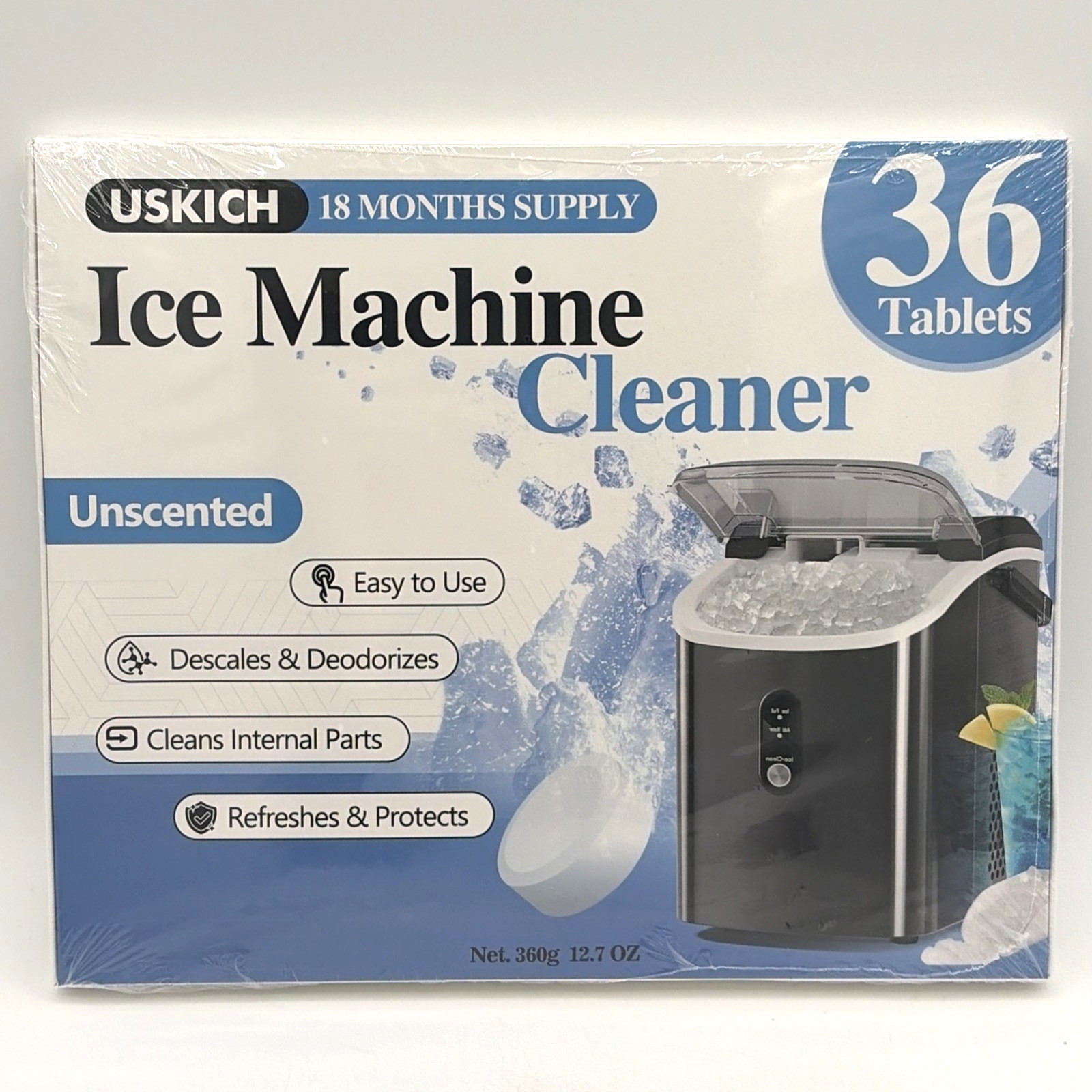 Ice Machine Cleaner Descaler Tablets 36Pk For Counter Top Machines