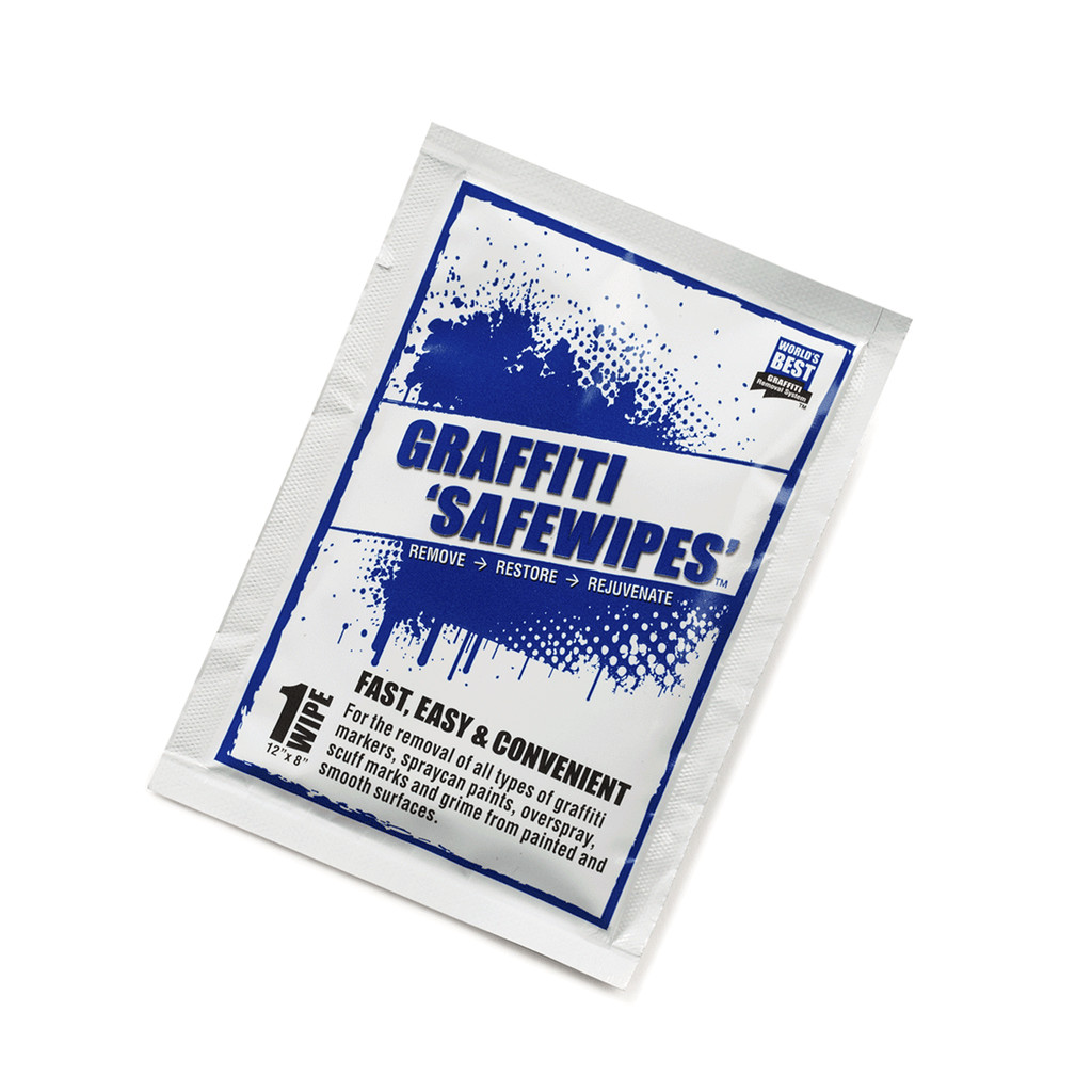 World’s Best Graffiti Safewipes – Removes Spray Can Paints, Overspray, and Grime