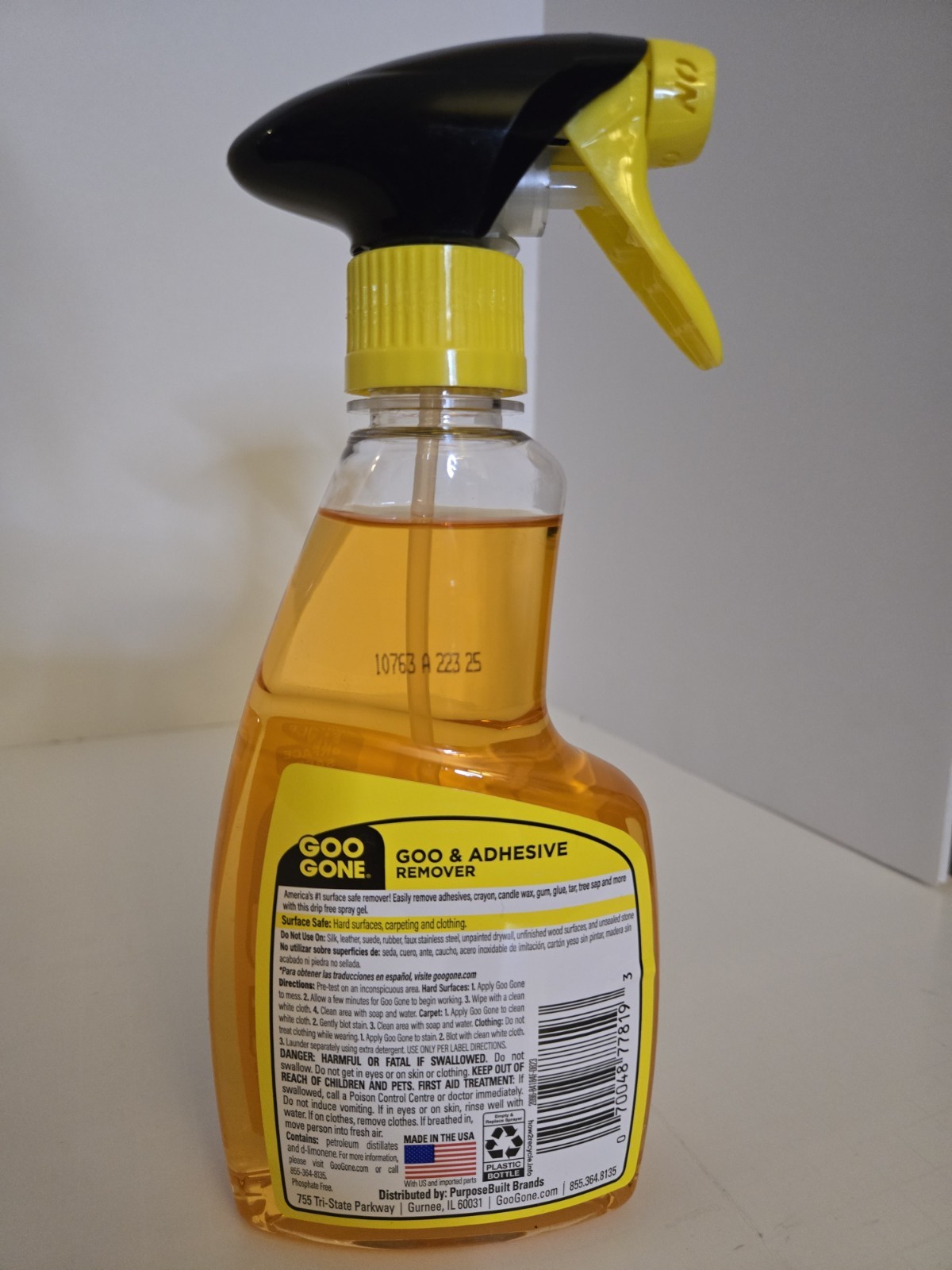 Goo Gone Adhesive Remover PRO POWER Spray Gel 12 oz Remover Cleaner Citrus Scent