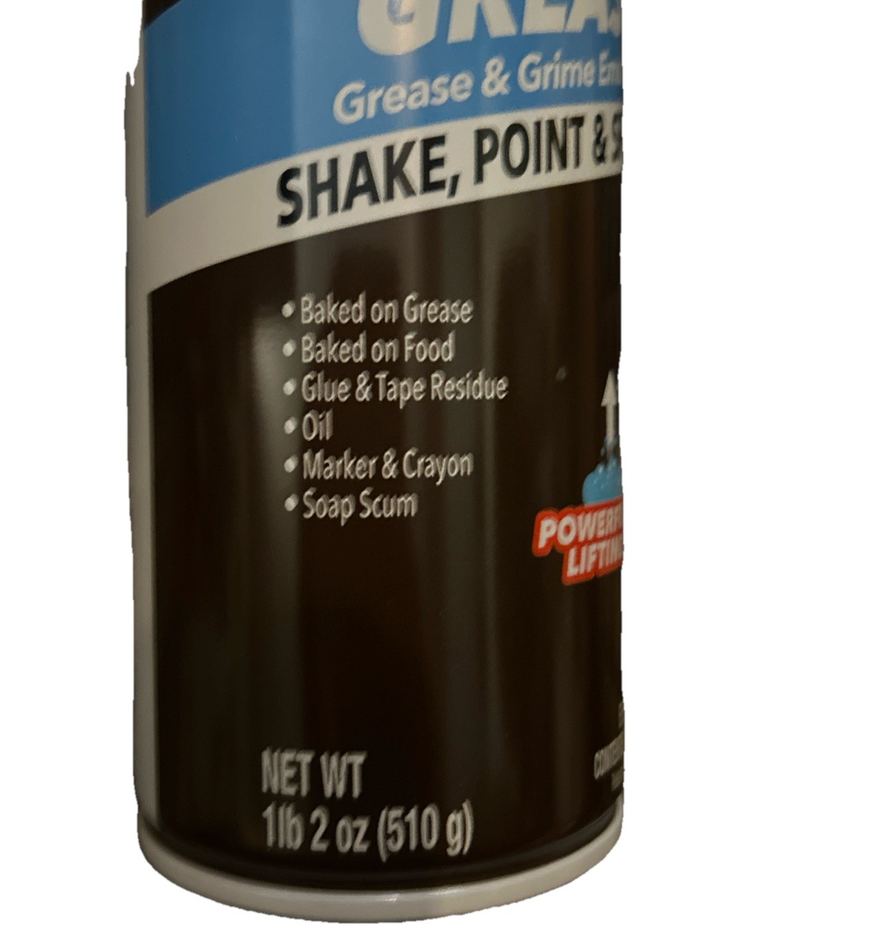 Bull Shot Grease by Horsepower Cleans Baked On Food Makers Crayons Oil Glue USA