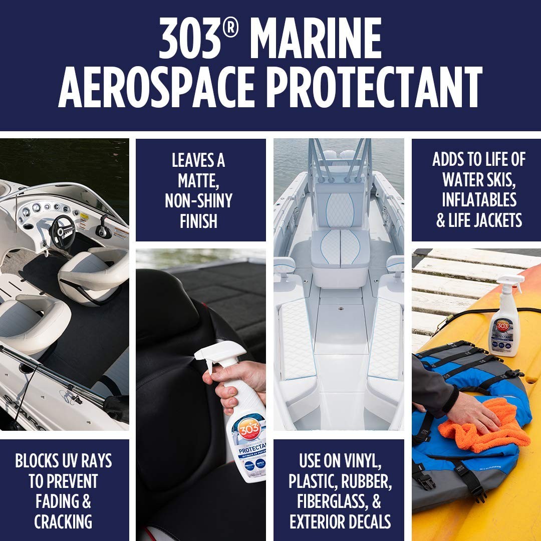 Marine Aerospace Protectant Spray, UV Protection for Boat Vinyl & Surfaces