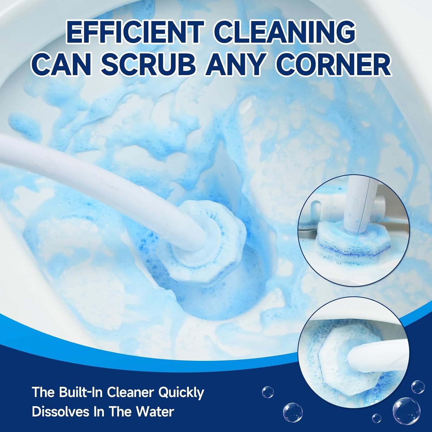 100-Count Toilet Bowl Wand Refills – 5X Cleaning Power Touch-Free Scrubber