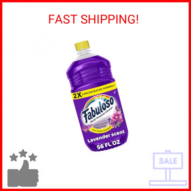 Fabuloso Multi-Purpose Cleaner & Floor Cleaner, 2X Concentrated, Lavender Scent,