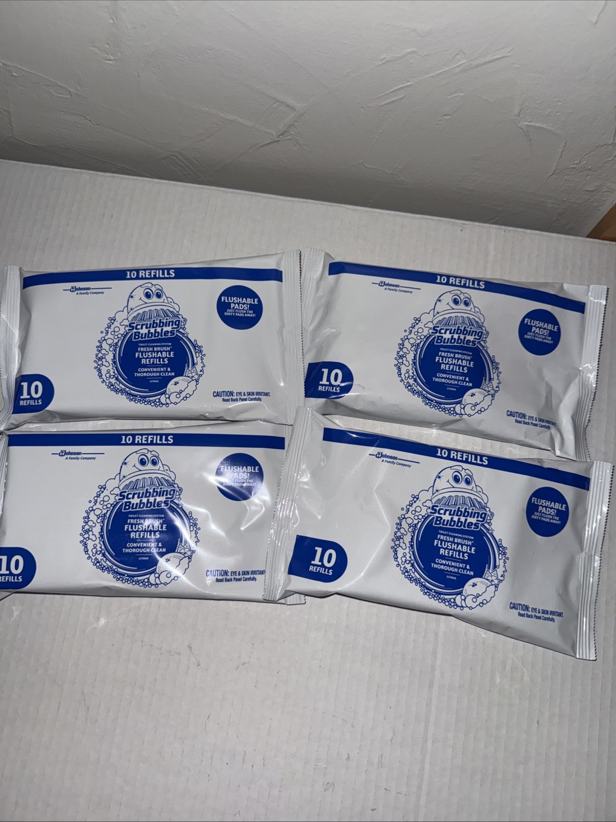 Scrubbing Bubbles Toilet Cleaning Fresh Brush Flushable Refills 40 Ct Total