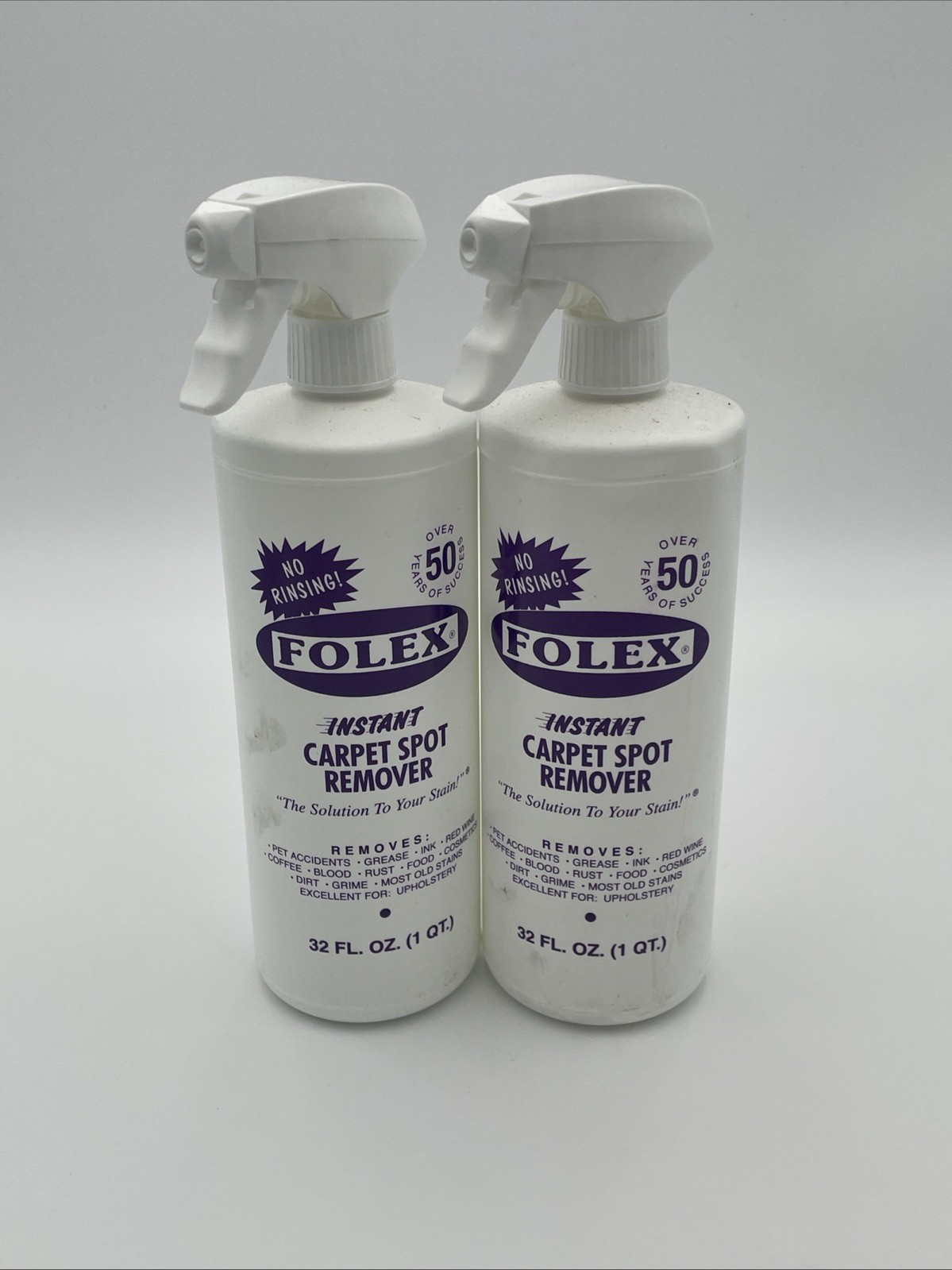 Folex Instant Carpet Spot Remover 32 oz (2 Pack) Brand New