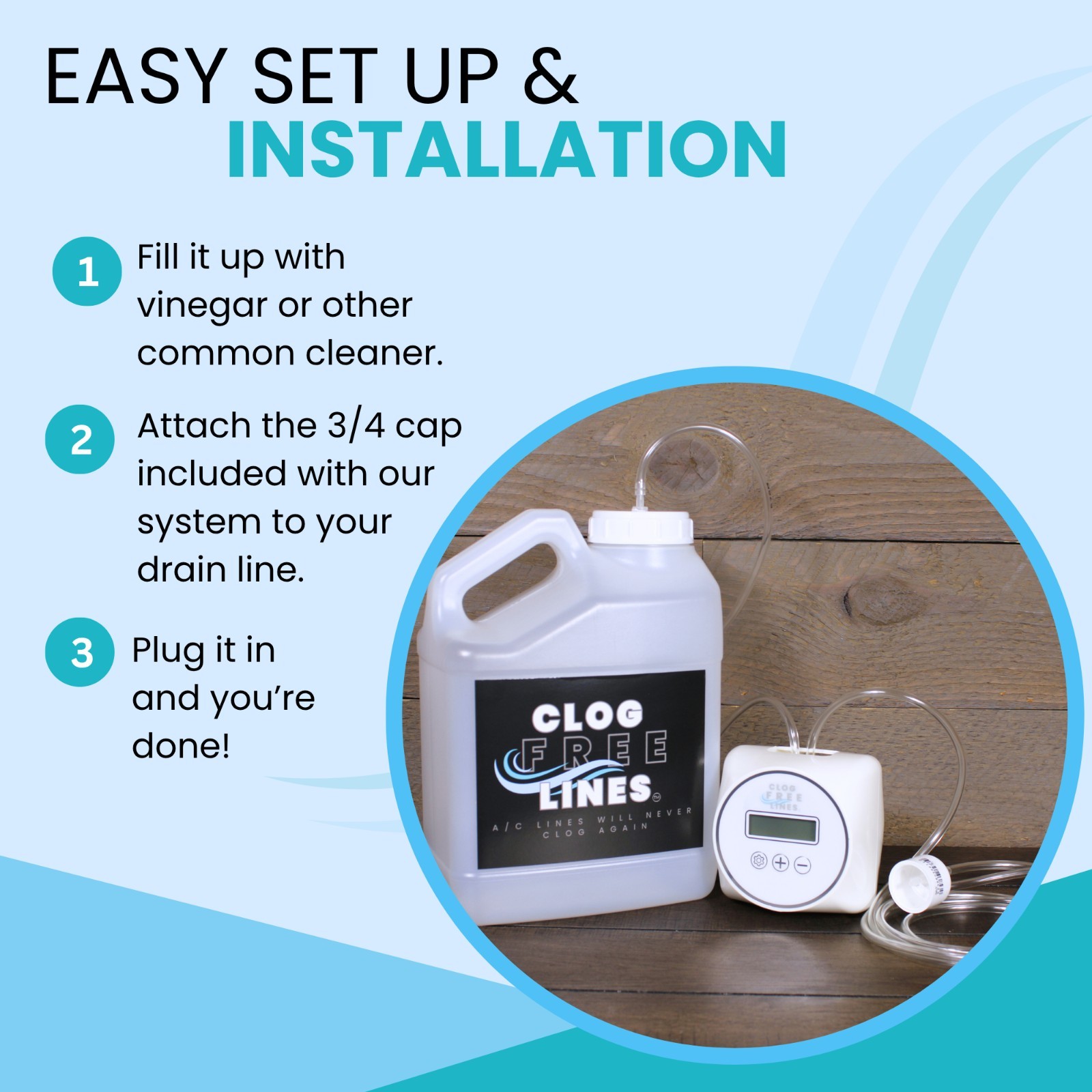 Clog Free Lines For Hvac Ac DRAIN LINES PREVENT CLOGS AND OVER FLOWS DRAIN PAN
