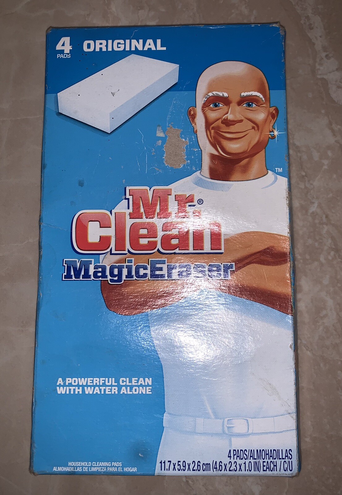 Mr. Clean Magic Eraser Original Durable Scrubber & Cleaning Pad 4ct.