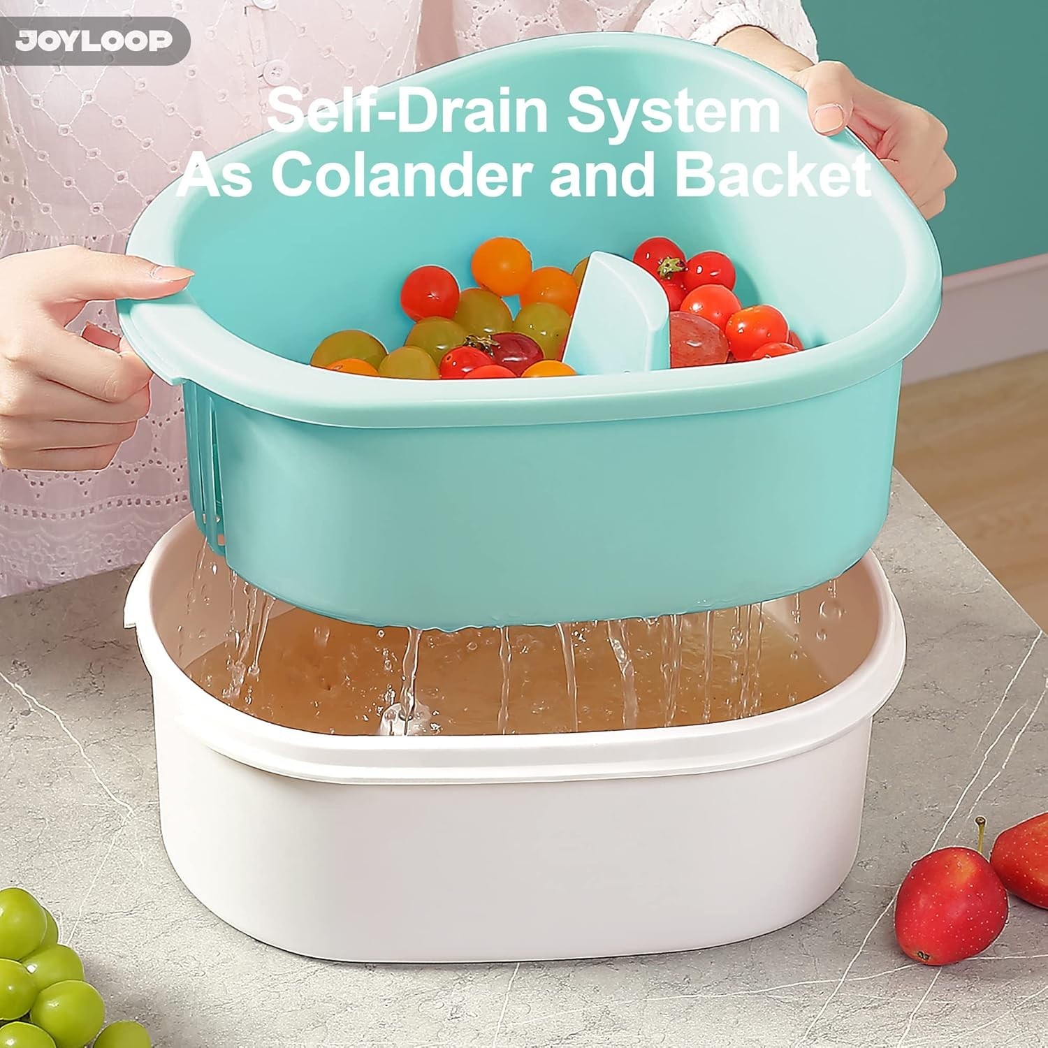 Fruit Cleaner Spinner With Fruit Washer Bowl