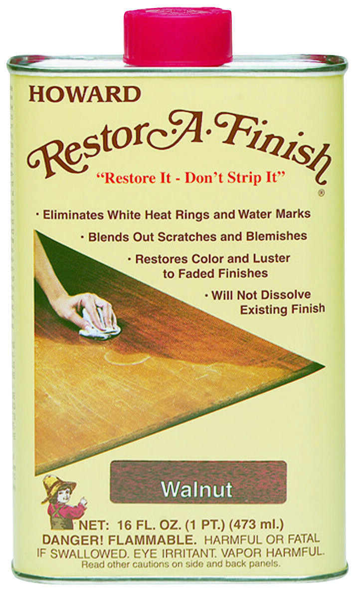 Howard RF4016 Wood Restorer, Walnut, Liquid, 16 oz, Can