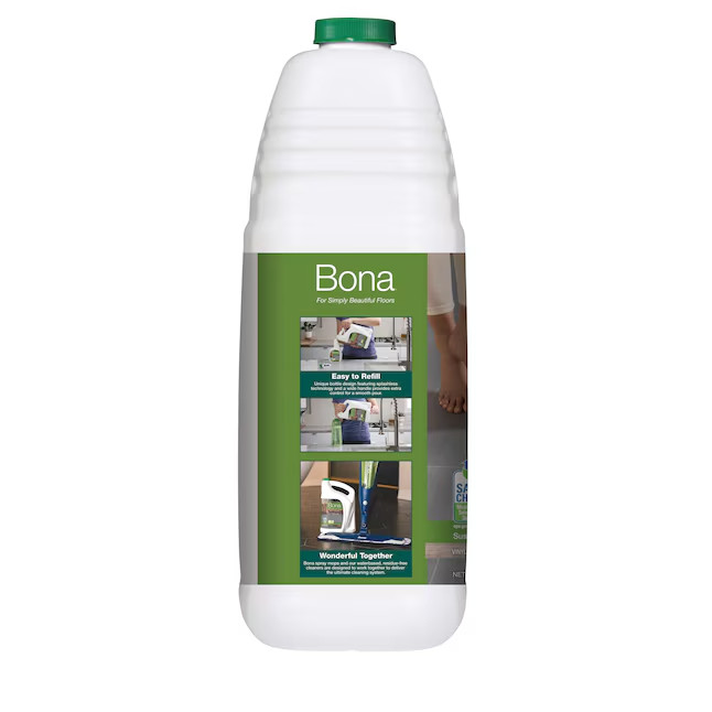 Bona Hard-Surface Floor Cleaner for Stone Tile Laminate Vinyl, Refill, 128 oz