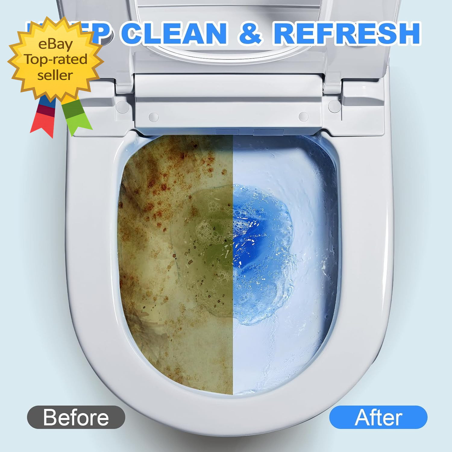 100 Pack Toilet Bowl Cleaner Tablets Long Lasting Bathroom Toilet Tank Cleaner