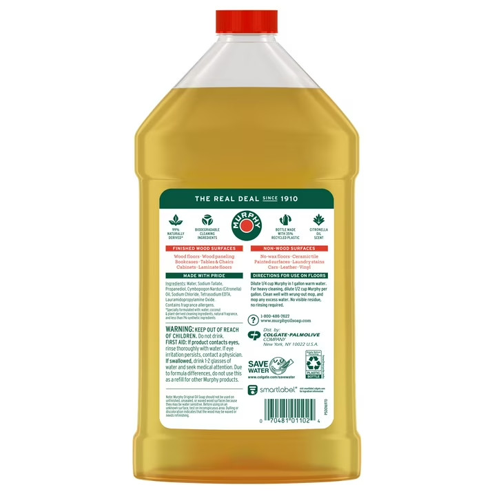 Murphy Oil Soap Wood Cleaner, Original – 32 Fluid Ounce-Free Shipping