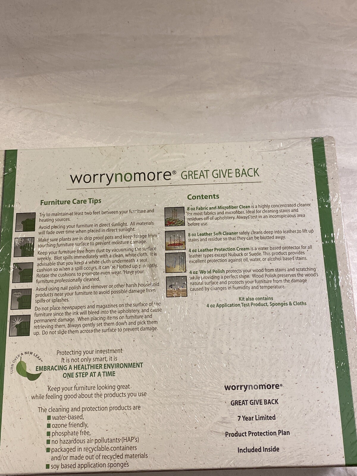 Worry No More Uniters Furniture Care Leather Pack New