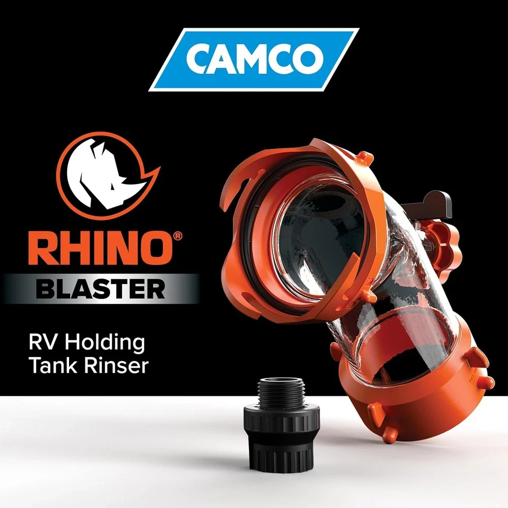 Rhino Blaster RV Tank Rinser with Backflow Preventer RV Accessories for Toile