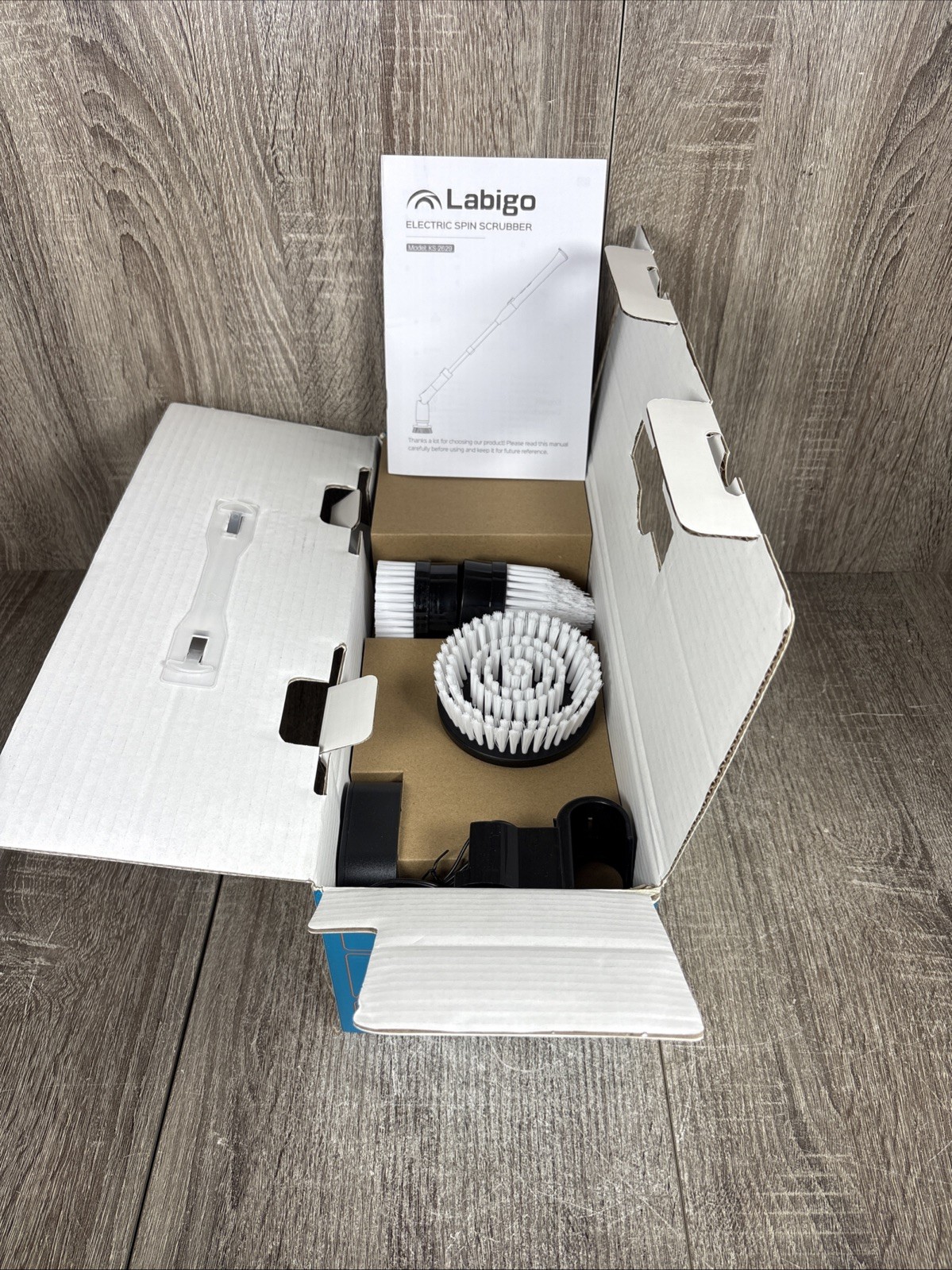 LABIGO Electric Spin Scrubber LA2 Pro Shower Cleaning Brush – – Scratch & Dent
