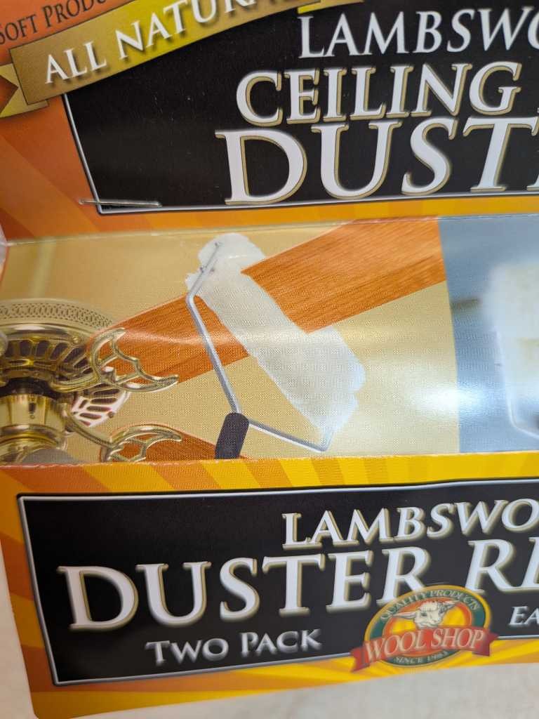 Wool Shop Lambswool Duster Refills Two Pack Ceiling Fan Easy Install