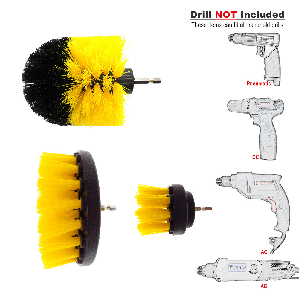 18pcs 5″ Drill Brushes for Cleaning Brush Attachment Power Scrub Home Car Tile